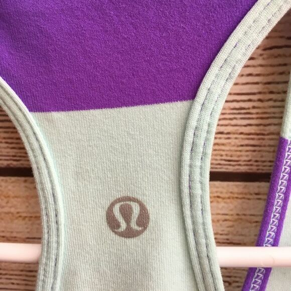 LULULEMON TANK TOP IN GREEN AND LILAC - Picture 3 of 4
